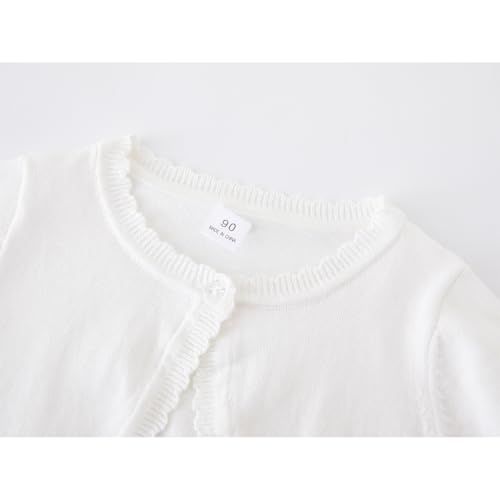 Girls Long Sleeve Bolero Cardigan Kids Cropped Shrug Knit Sweaters 1-14 Years4