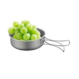 de Camping, sarténde Titanio para cocinar | sarténpara mochilero, Utensilios de Cocina para Campamento, para Senderismo al Aire Libre, Caza, Viajes, Viaje por Carretera, RV, Accesorios de Cocina par