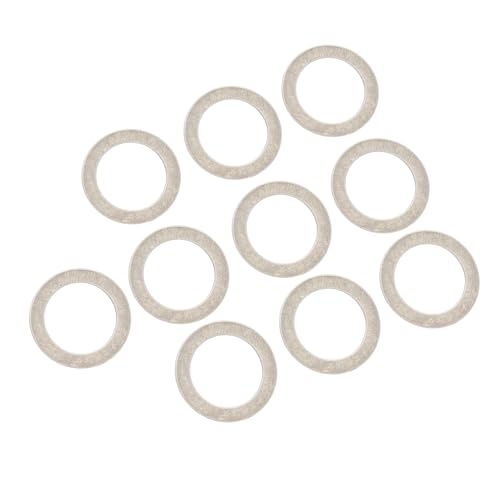 uikios 10 Stück Fahrrad-Abstandshalter, Edelstahl, Pedal-Unterlegscheibe, Abstandshalter, Fahrradpedal-Dichtungen, Kurbel, Abstandshalter, Rennrad-Zubehör