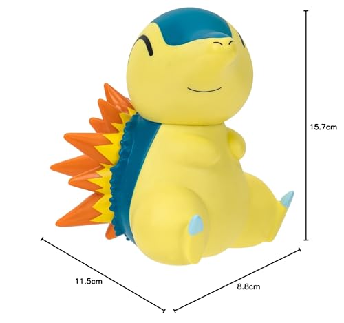 Pokémon PKW2949 Vinyl Figure - Fiery Hedgehog, Official Collectible Figure, 8 cm, Brown - Image 4