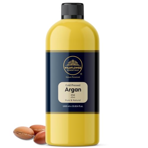 Image of Argan Oil Cold Pressed 100% Pure & Natural 1 L (1000 ml) For Face, Hair, Skin, Body