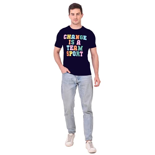 Image of Stories.Label Cotton Printed T-Shirts for Men in Regular Fit and Round Neck