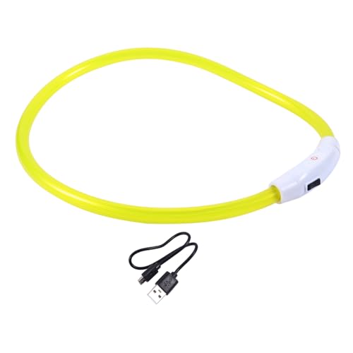 Milisten Collar Led Recargable para Perros y Gatos Brillante y Atractivo para Paseos Nocturnos y Seguridad El Exterior