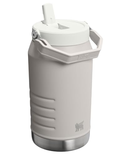 Image of Stanley IceFlow 2.0 Flip Straw Jug with Handle 64 oz | Twist On Lid and Flip Up Straw | Leakproof for Travel and Sports | Insulated Stainless Steel | BPA-Free | Ash