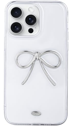 LIOPEU Progettata per iPhone 11 Pro custodia con protezione per obiettivo della fotocamera, graziosa custodia protettiva 3D in metallo trasparente morbida per iPhone 11 Pro (argento)