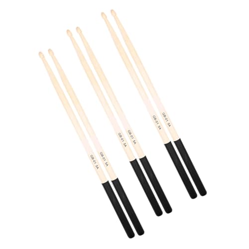 3 Pares de Baquetas de Madera para Batería Antideslizantes miniatura 1