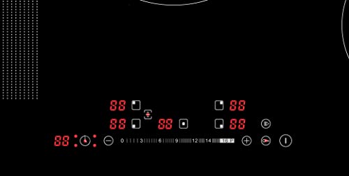 K&H 5 Burner 30 Inch Built-In Induction Electric Stove Top Ceramic Cooktop Touch Control 240V 9200W In30-9200Flx #TOP3