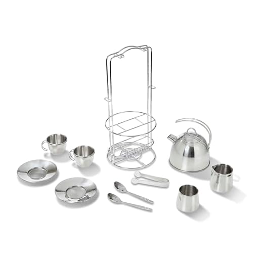 Melissa & Doug Stainless Steel Tea Set