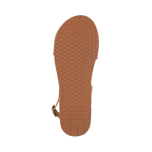 Image of Mochi Women Synthetic Leather Cross-Strap Comfort Sandal