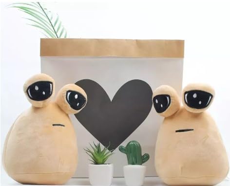 Boneco de pelúcia bege Pou Emotion Alien Furdiburb