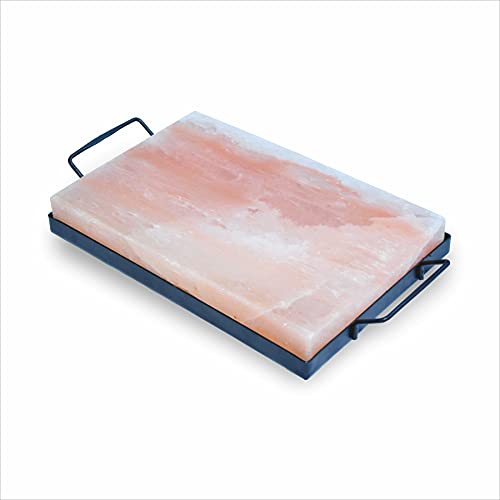 Alexanderâ€™s Himalayan Pink Salt Block â€“ Rock Salt Rectangular Cooking Stone, Salt Slab for Cooking, Grilling, Cutting Serving and Seasoning, Natural Flavor with 84 Trace Minerals, 12 X 8 X 1.5 Inch