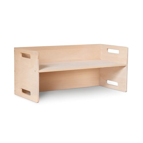 Ehrenkind® Hocker XL Montessori Kinder Wendebank, FSC® zertifiziertes Holz | aus Buche Massivholz