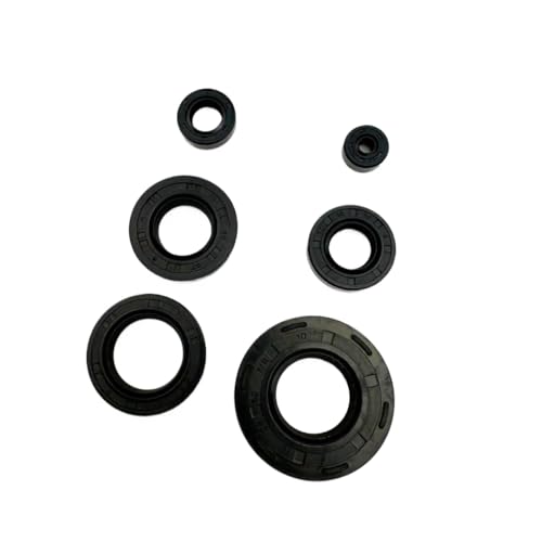 6 個オイルシールゴムギアシャフトシールフルコンプリートエンジンキット 2 ストローク 100cc オートバイ用 AX100 モデルエンジン部品と互換性
