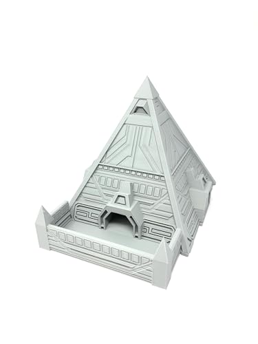 Tour à dés Alien Pyramid Fates End grise anti-triche pour lancers équitables