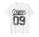 17.Geburtstag Original Junge Mädchen Vintage Jahrgang 2009 T-Shirt ...