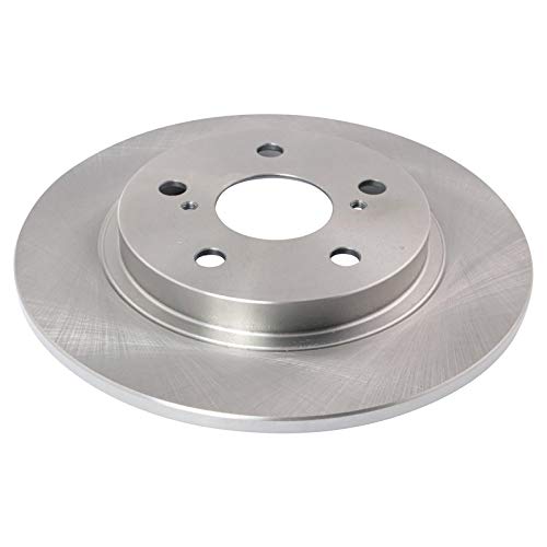 Image of TRQ Rear Brake Pad and Rotor Set Semi Metallic Solid Rotors