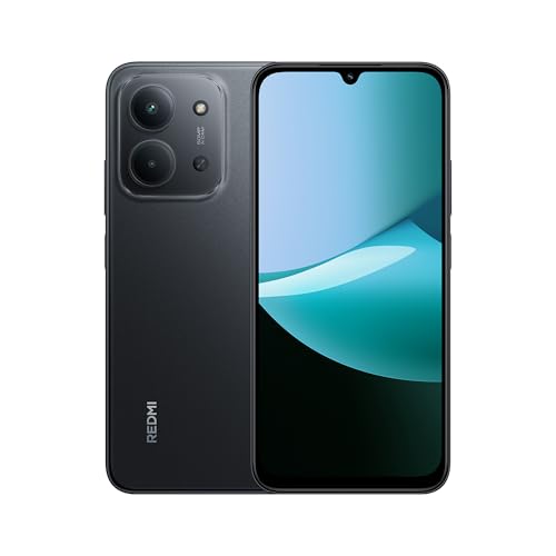 Xiaomi Redmi 15C - Smartphone da 4 + 256GB, Nero Medianoch, Schermo da 6.9' 120Hz, MediaTek Helio G81-Ultr, Fotocamera da 50MP, 6000mAh, Non include caricabatterie