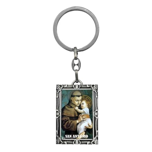 cotigo - LLAVERO santos de españa, llaveros originales para mujer y hombre, para y o para regalar regalos originales para hombre y mujer. (SAN ANTONIO RETRATO)