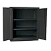 Hallowell HW6SC8460-3CL DuraTough Series Classic Heavy-Duty 16 Gauge All-Welded Storage Cabinet, Solid Door Color, 48" Width x 24" Depth x 60" Height, Charcoal