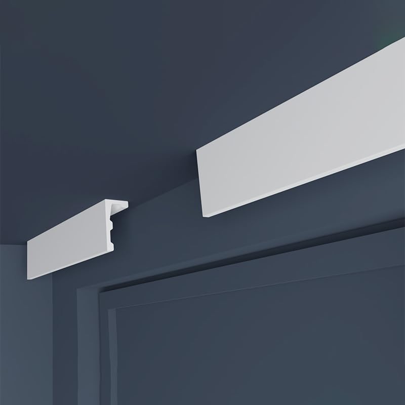 Corniche Cache Rideau - Polystyrène - 200x6x12 cm