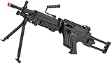Evike Airsoft - CyberG.un FN Licensed - Featherweight - M2.49 Airsoft Mach.ine G.un (Model: para / (350 FPS), Battery