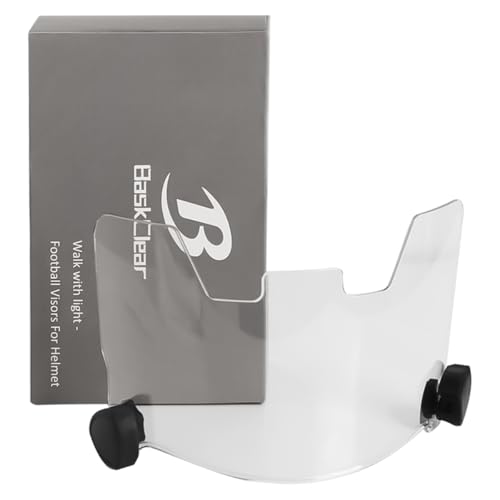 Football Visor Helmet Clear Visor, Scratch Resistant, UV Block, Anti-Fog, Anti-Cracking, Fits Youth...