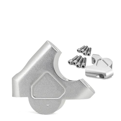 Elevador de manillar para BMW R1200GS y R1250GS abrazadera de extensión color plata