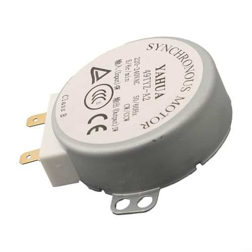 Moteur de rechange pour plateau tournant pour micro-ondes, fonctionnant à 220 240 V CA avec vitesse de 56 tr/min, compatible avec plusieurs modèles de four