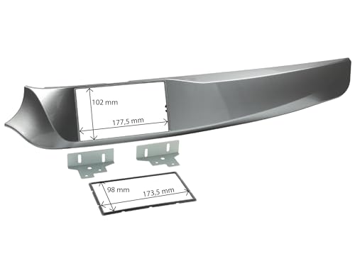 Kit de fixation pour autoradio 2DIN pour Alfa Romeo Giulietta 2010-2013 Couleur argent