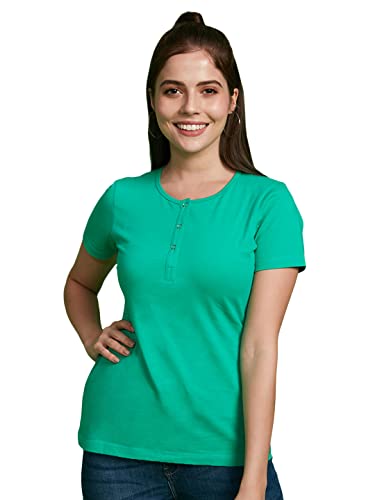 Image of Bewakoof Women's Solid Regular Fit T-Shirt