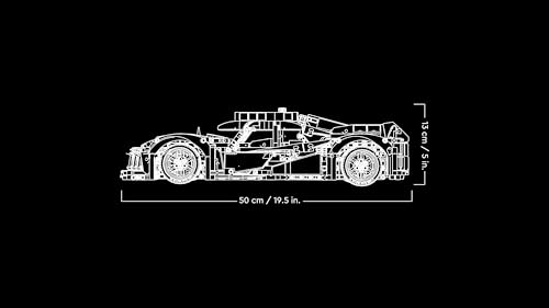 42156 Technic PEUGEOT 9X8 24H Le Mans Hybrid Hypercar, Iconico Modellino di Auto da Corsa per Adulti da Costruire, Idea Regalo per Uomo o Donna, Set Automobilistico da Collezione in Scala 1:10 - Lego - Immagine 7
