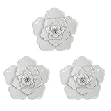 Metal Flower Wall Art Multiple Layer Decor for Indoor Outdoor Home Bedroom Living Room Office Garden