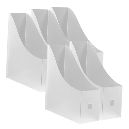 DOITOOL File Folder Storage Box 5pcs Classroom Organizer Vertical Paper Organizer for Office Desk File Folder Holder