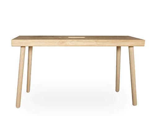 KOMMOD - LÄSSIGE FURNITURE Holzbank BAENKKL, Eiche Natur, 45 x 80 x 20 cm,...