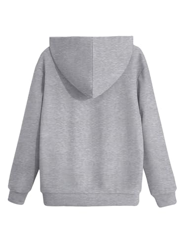 SweatyRocks Boy's Letter Embossed Hoodie Long Sleeve Drop Shoulder Hooded Sweatshirt2