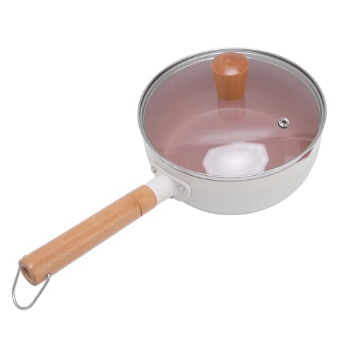 Cuerpo Antiadherente con Tapa, Olla Pequeña de Cocción a Prueba de Temperatura con Olla de Cocción de Cocción de Inducción a Alta Temperatura. (18 cm)