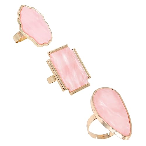 BIUDECO 3個 大理石のサービングトレイ マニキュアトレイ ネイルアートディスプレイボード 混色プレート マニキュアパレット メイクアップミキシングパレット ネイルチップトレイ 混合色板