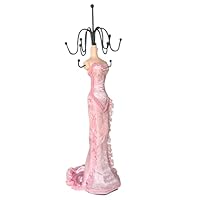Generic Jewelry Mannequin Stand Dress Mannequin Necklace Bracelet Display Holder Organizer (Pink)