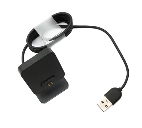 System-S USB 2.0 Cable 100 cm Charging Station for Redmi Watch 4 Smartwatch Adapter in Black - Image 2