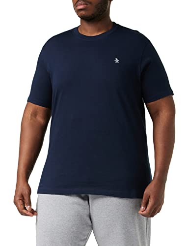 Original Penguin Mens Small Embroidered Logo T-Shirt, Dark Sapphire, 413, M UK