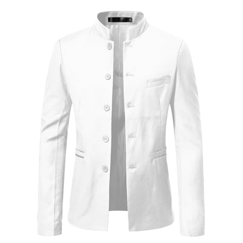 Veste de costume homme col mandarin noire : le confort formel sans compromis