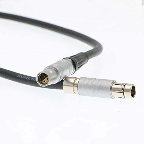Uonecn 3-Pin Male to 2-Pin Male 2-Pin Female Cable for ARRI Heden Cmotion Compact Remote Run Stop Record Cable