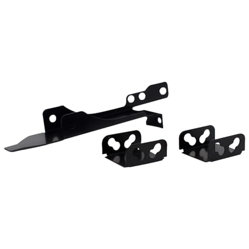 MTQY 1 Set Black Computer Graphics Card Dual Fan Metal Cooling Bracket with Fixing Screws Internal Component Suitable for 8/9/12cm Shelves