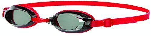 Speedo Jet Junior Goggles (Smoke Lens/Red Strap)