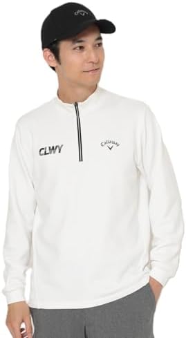 （02:30時点） [キャロウェイ] 長袖シャツ モックネック 裏起毛ダブルニット カルイシ（保温性、軽量、耐摩擦性） 保温性 ハーフジップ ゴルフ C25233113 メンズ