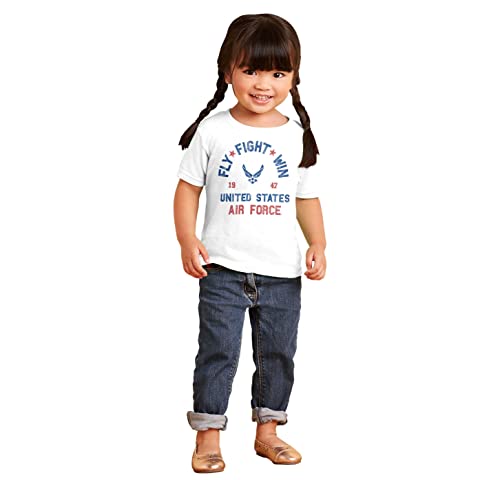 US Air Force Fly Fight Win Vintage Toddler Boy Girl T Shirt4