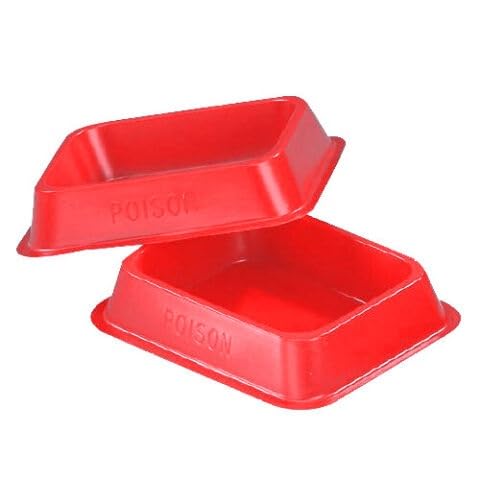 OPKILL Plastic Bait Trays for Mice & Rats | Ideal for Poison Bait Placement in Attics, Voids & Concealed Areas | Multiple Pack of 5