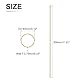 DTGN 3mm x 0.75mm x 300mm(ADxWand TxL) Messing Rohr - 4Pack - Gut für Maschine Ausrüstung Basteln Dekorativ Rahmen - Rund Metall Schläuche