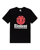 sweatshirts herren __Hals:__ Rundhalsausschnitt Element Vertical - T-Shirt for Boys - T-Shirt - Jungen - XS - Schwarz