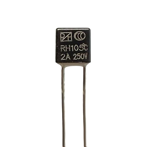 10PCS Temperature Cutoff Fuse Control Thermal Fuse 250V 2A 105°C for LED Light Overheat Protection, Non-Resettable Safety Fuse